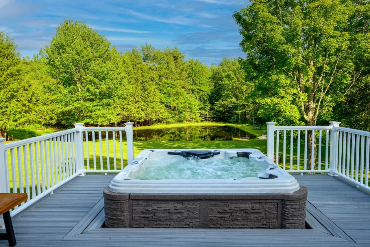 Mountain Blue Vista - Luxury Retreat Near Ski Resorts With Pond, Firepit And Hot Tub Уиндъм Екстериор снимка
