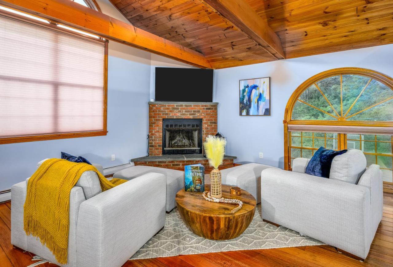 Mountain Blue Vista - Luxury Retreat Near Ski Resorts With Pond, Firepit And Hot Tub Уиндъм Екстериор снимка