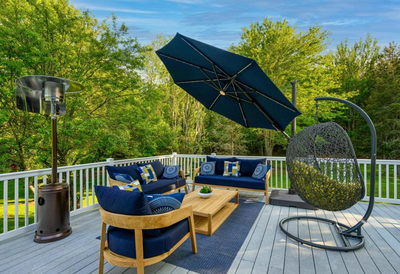 Mountain Blue Vista - Luxury Retreat Near Ski Resorts With Pond, Firepit And Hot Tub Уиндъм Екстериор снимка