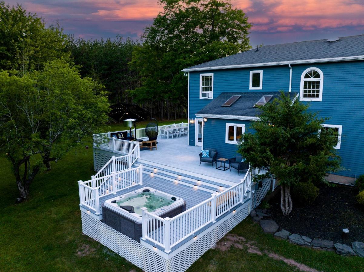 Mountain Blue Vista - Luxury Retreat Near Ski Resorts With Pond, Firepit And Hot Tub Уиндъм Екстериор снимка