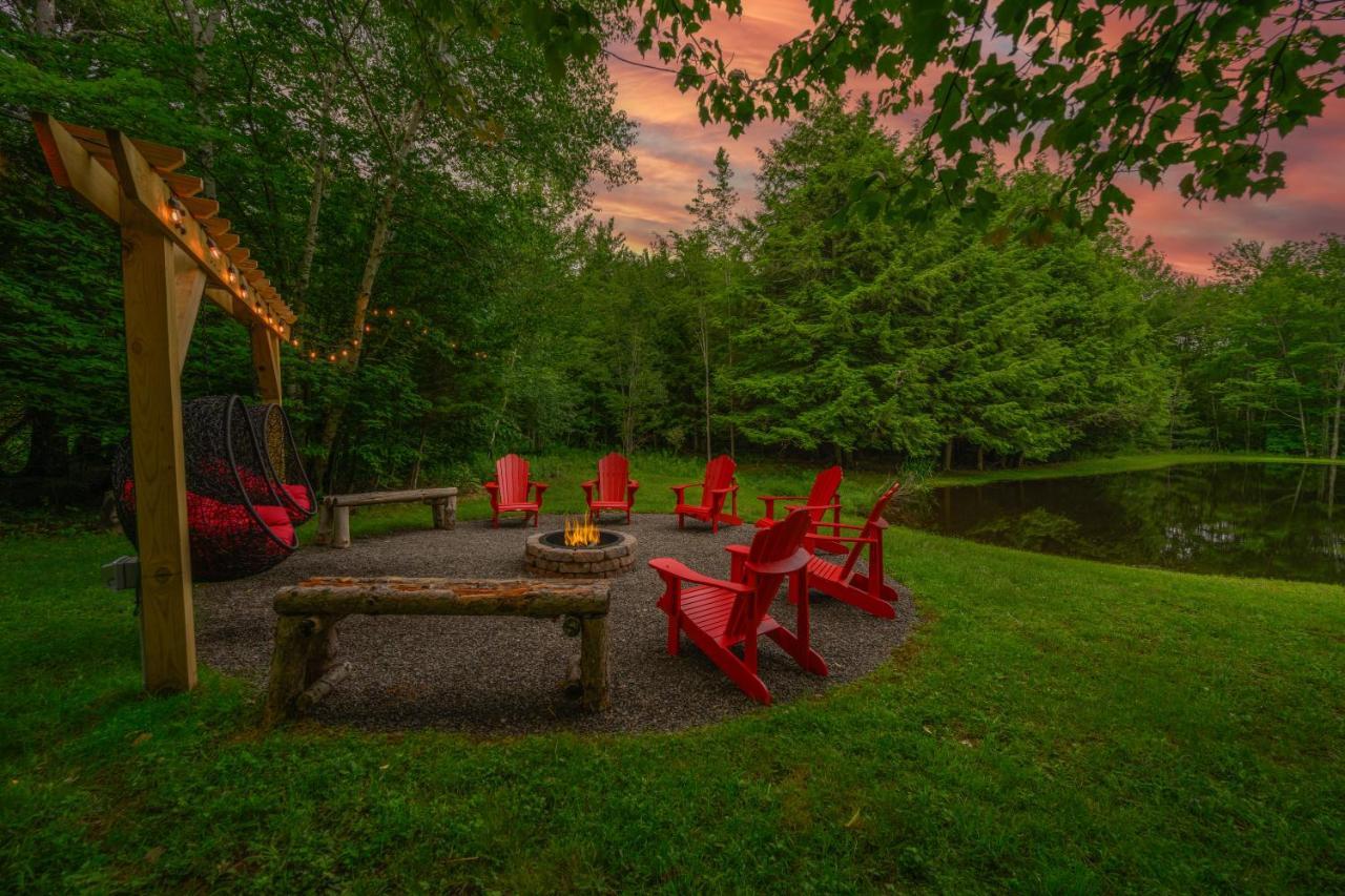 Mountain Blue Vista - Luxury Retreat Near Ski Resorts With Pond, Firepit And Hot Tub Уиндъм Екстериор снимка
