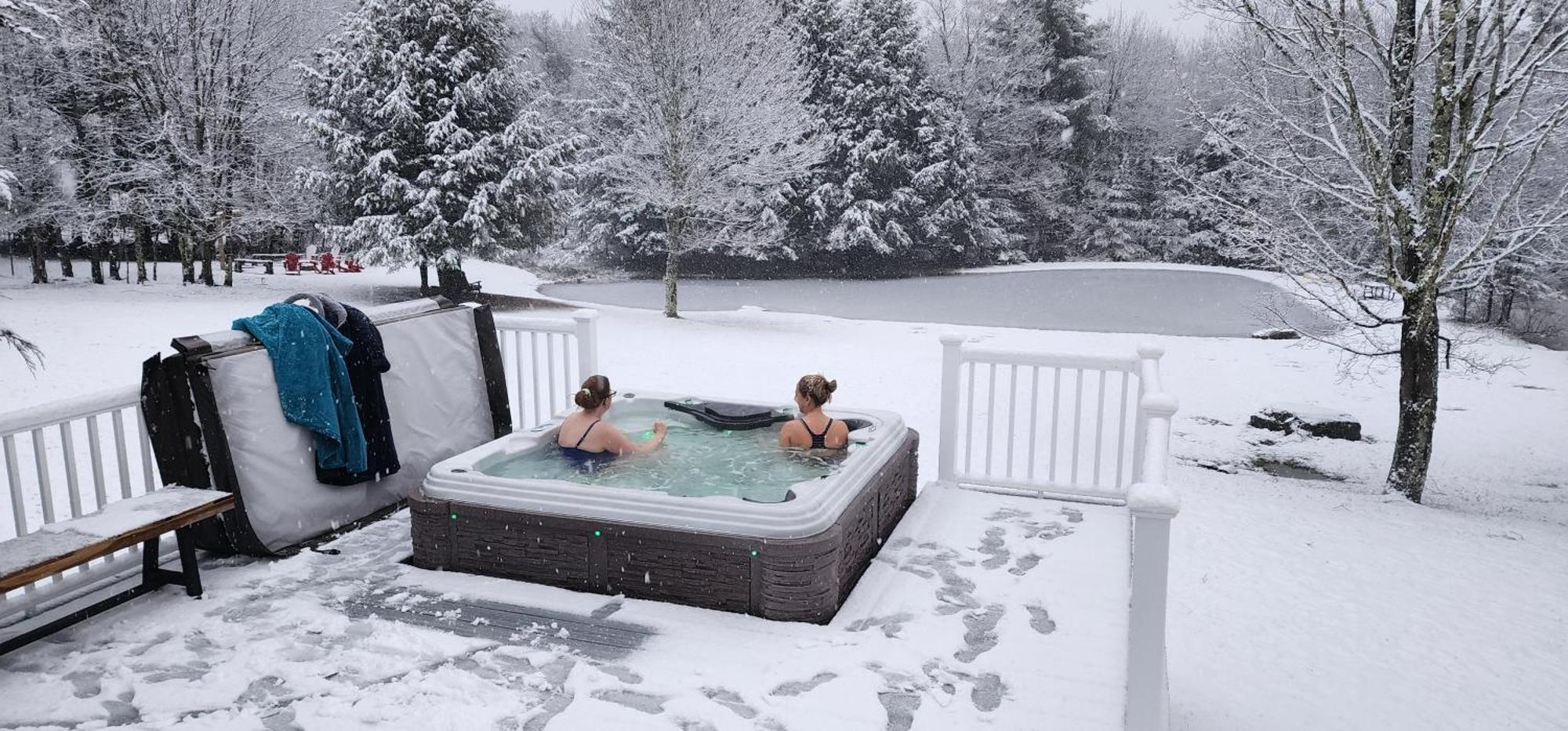 Mountain Blue Vista - Luxury Retreat Near Ski Resorts With Pond, Firepit And Hot Tub Уиндъм Екстериор снимка